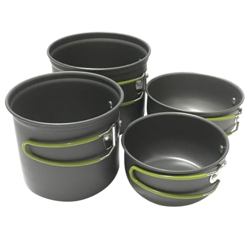 Mikikit 1Set Camping Cookware Durable Outdoor Cooking Pots for Picnic Hiking and Climbing Activities Lightweight and Cookware