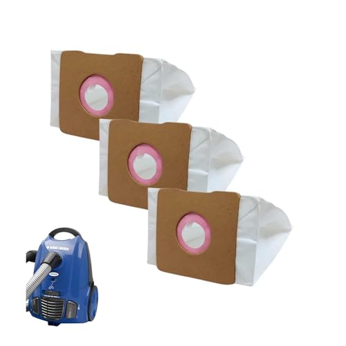 Kit 3 Sacos de Aspirador de Pó Compatível com Modelo Black Decker AP300