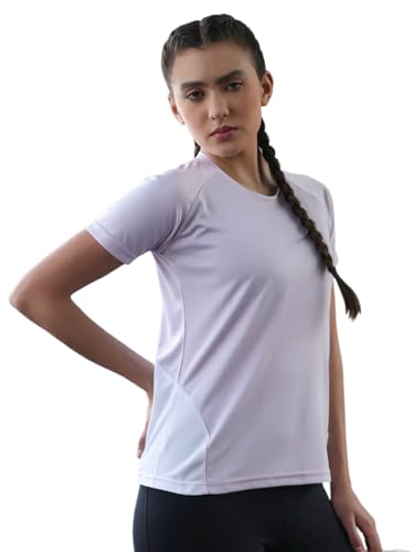 Image of CHKOKKO Gym Tshirt for Women Workout Dry Fit t Shirt Sports Tshirt Lightweight Round Neck Breathable Half Sleeve Activewear Mesh Running Yoga Tops for Woman