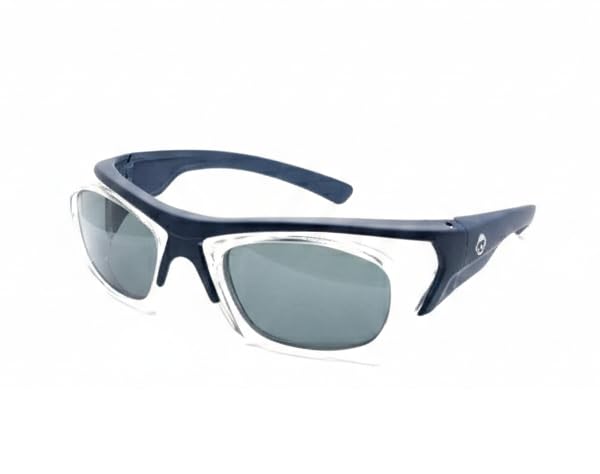 Image of THUNDERSTORM Safety Goggles Eye Protection Anti Pollution Eyewear For Multipurpose Riding Motorcycle Cycling Scratch Resistant UV Protected Glasses for Men & Women (Matte Blue with Smoke Lens)