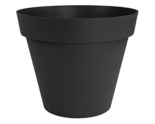 Ondis24 Pot de fleurs géant Toscane 170 - Anthracite - Taille XL - En plastique - Finitions élégantes - Fabriqué en France