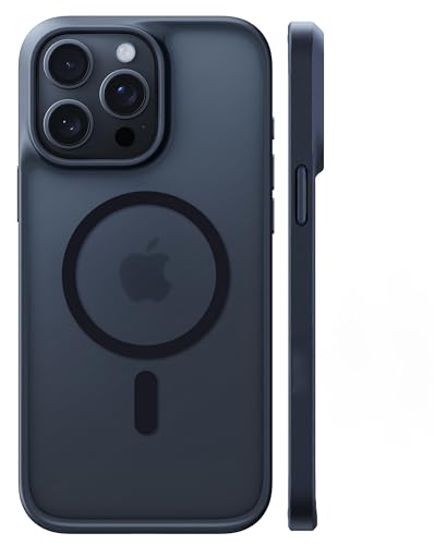 Image of TORRAS for iPhone 13 Pro Max Case [Fit for MagSafe][12FT Military Grade Drop Tested] Magnetic Translucent Shockproof Slim Tough Anti-Fingerprint Case for iPhone 13 Pro Max, Black | 12FT Military Grade Drop Test, Translucent Shockproof Slim Tough Anti Fingerprint Case for iPhone 13 Pro Max, Black