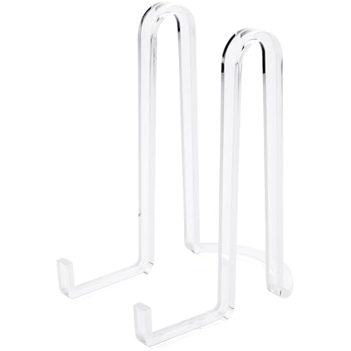 Plymor Clear Acrylic Ribbon-Style Display Easel, 7.5