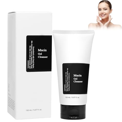 Snail Mucin Gel Cleanser, 150 ML Cleanser Gesicht, Reinigungsgel, Reinigungsmilch, Gesichtsreinigung Gel Feuchtigkeit, Milder cleanser fürs Gesicht, Pflegende Reinigungscreme für Alle Hauttypen