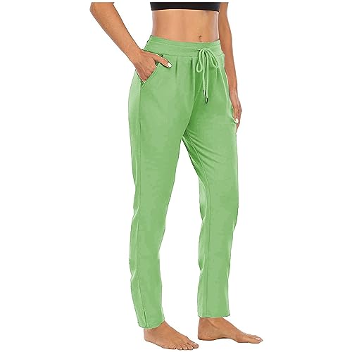 Calça feminina de ginástica, ioga, para mulheres, corte alto, perna reta, lisa, perna longa, outono