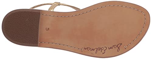 Image of Gigi Gold Boa Signet Flat Sandal by Sam Edelman