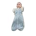 Zigjoy Sacco a Fascia per Neonato di Transizione Sacco Nanna Neonato Cerniera in Pile Coperta Indossabile Braccia in Alto per Bambino 0-3 Mesi