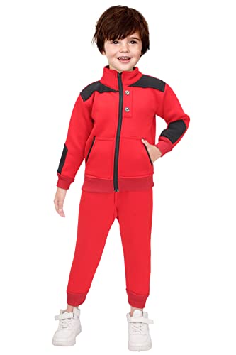 Image of K Fashion Collection Boys Winter Jacket and Pant Set | Full Sleeve (wntr-53-boys- )