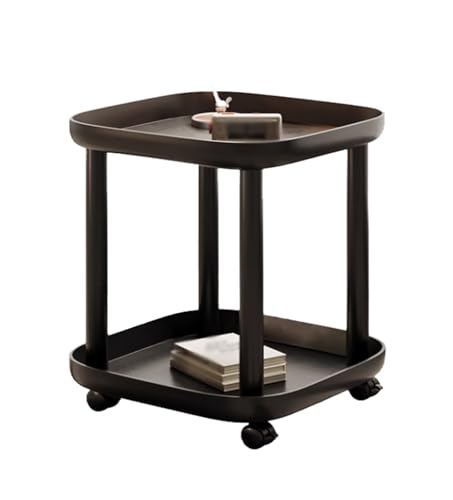 Genérico Carrito utilitario con Ruedas de 2 o 3 Niveles, Estante de Almacenamiento con Ruedas, Mesa Auxiliar for sofá, Ruedas bloqueables for Cocina, baño, lavadero(2 Tier)