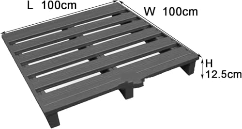 Plate-forme haute charge 100x100cm en métal robuste bleu