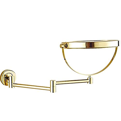 Miroir de maquillage mural en laiton doré chic JCAKES - 6