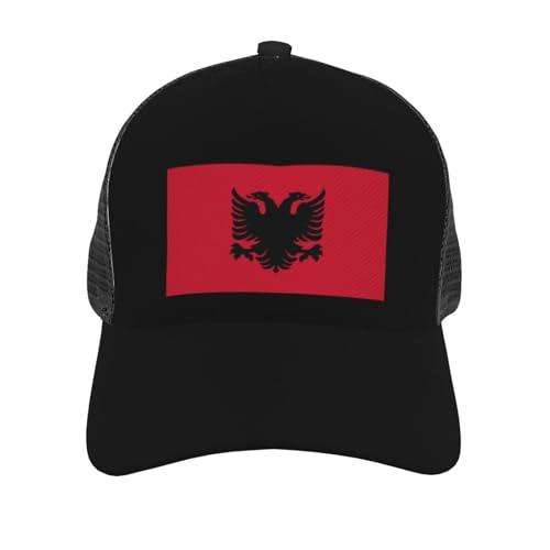 Flag of Albania Mesh Baseball Cap - Classic Adjustable Peak Cap, Trucker Hat for Men & Women2