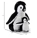 The Petting Zoo Softee Penguin Stuffed Animals, Mom and Baby, Gifts for Kids, Penguin Plush Toy 12 inches