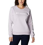 Columbia Damen Sweatshirt mit Logo und Rundhalsausschnitt Logo, Pale Lilac, XS, 189574