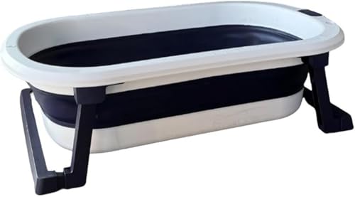 Xiraivke ペット用バスタブ、折りたたみ式ペット用バスタブ、大容量、小型・中型犬用バスタブ、ハンドル付き、ポータブル収納、スタンド・排水口付き、家庭用猫用バスタブ