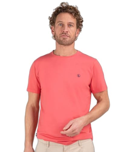 El Ganso Camiseta Cuello Caja Garment Dyed Rojo