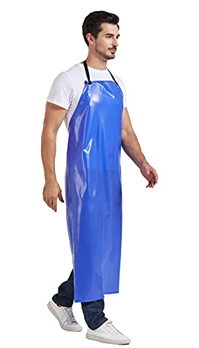 Nanxson Unisex Herren wasserdicht Schürze Damen Latzschürze PVC Arbeitesschürze fleischerschürze – Bild 7
