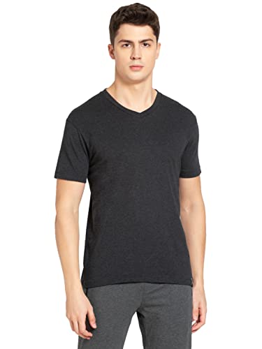 Image of Jockey 2726 Men's Super Combed Cotton Rich Solid V Neck Half Sleeve T-Shirt