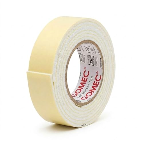Image of Double-Sided Foam Tape - Strong Mounting, Shock Absorbing, Multi-Surface Adhesive Tape for Home, Office, Decor & Automotive - No Drilling, Clean Finish (1mtr X 1inch (24mm)(Pack of 12))