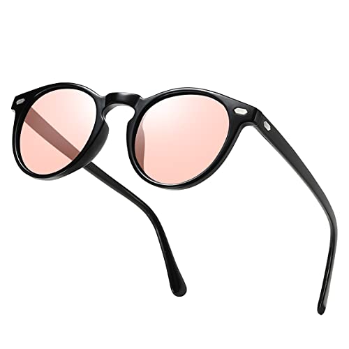 Image of K.LAVER Photochromic Polarized Sunglasses For Men Women UV Protection Round Clear Driving Glasses Anti Glare Eyewear Glasses
