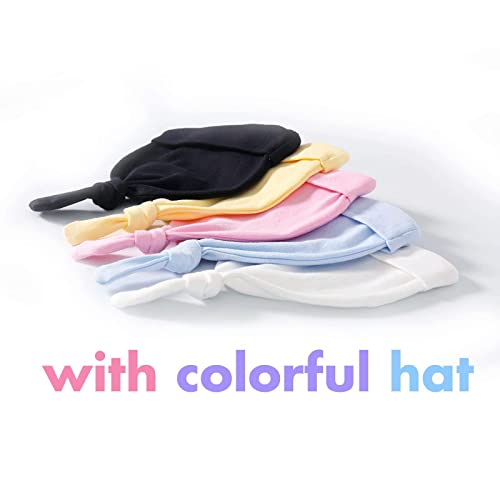 YSCULBUTOL Baby Triplets Bodysuits Omg Cute Outfit Infant Triplets Funny Hat bodysuit Set4