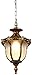 Produktbild Hängeleuchte Outdoor Wasserdichter IP44 Design Retro Deckenlampe aus Aluminium Glas Rustikal Aussen-Leuchte Pendelleuchte Höhenverstellbar E27 Fassung Hängelampe Bronze