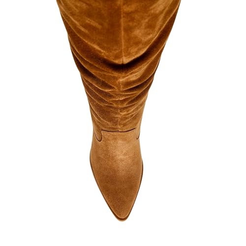 Steve Madden Steve Madden Women's Landy Knee High Boot, Chesnut Suede, 6