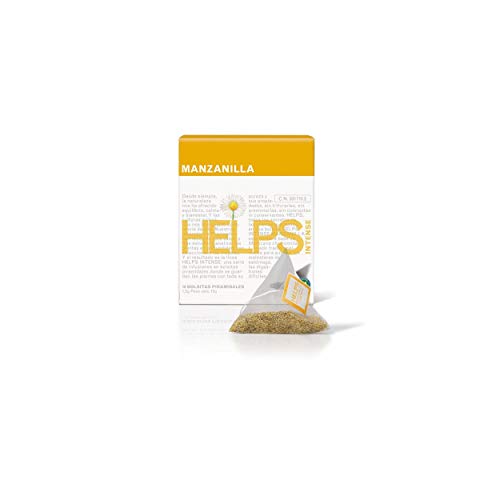 Helps Infusiones - Infusión De Manzanilla En Pirámides. Infusión Digestiva Y Alivio De Gases. Caja De 10 Pirámides.