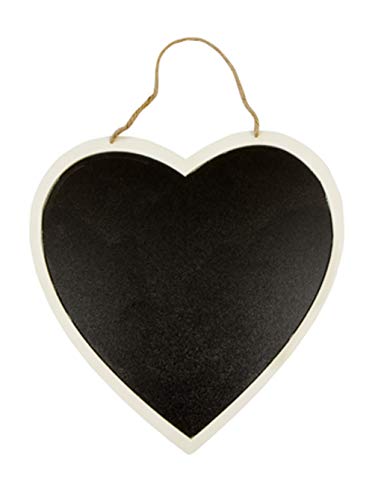 HOBI Mariage: Coeur géant Ardoise à Suspendre 26cm - Chandelier Noir - Pierre - Occasions romantiques