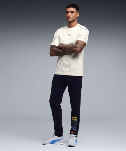 Image of Puma Men's Regular Fit Mid Rise Track Pant