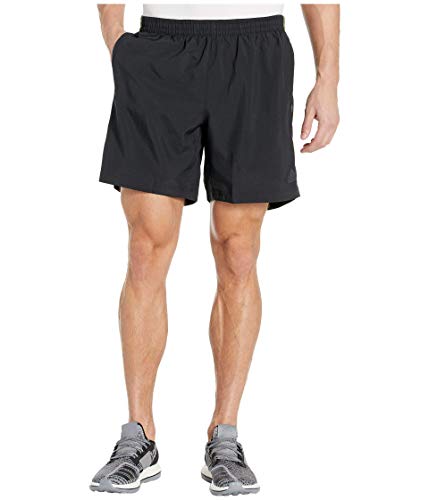 adidas Men's Own The Run Shorts, Black/Olive, Large