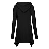 WZMYDBD Sweatjacke Damen Lang Hundepfoten Druck Hoodie Vintage Y2k Sweatshirt mit Kapuze Halloween Mode Outfits Lustiger Harajuku Kapuzenpullover Freizeit Fashion Streetwear Locker Langarm Tops