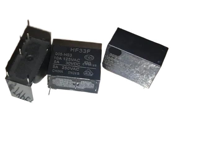 Relé de 4 pines 33F-1A-5V-12V-24V-5A microcomponente para circuitos de control