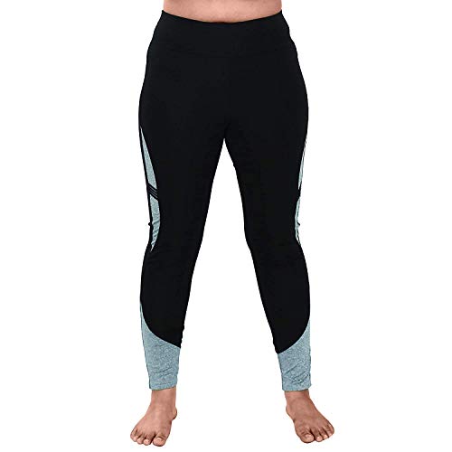 Image of Shopizone Women's Polyester Stretchable Leggings Pants Tracks For Yoga Gym Sports Black