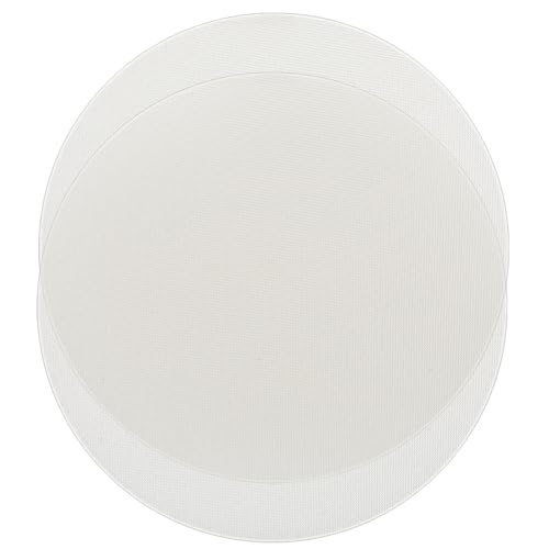 Image of HOMSFOU 2pcs Lampshade Diffuser: 7 Inch Anti-Glare Soft Light Diffuser For Ceiling Lamps - Cloth Lampshade with Stickers For Nursery Bedroom Living Room (White)