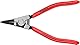 KNIPEX Sicherungsringzange für Greifringe auf Wellen mit Kunststoff überzogen schwarz atramentiert 140 mm, 46 11 G1