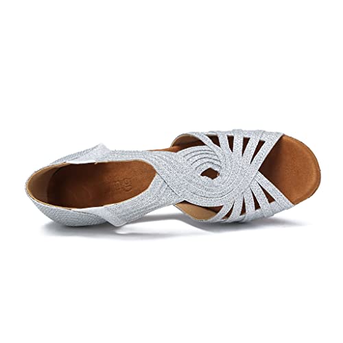 Image of Ballroom Dance Shoes Women Latin Salsa Practice Dancer Shoes 2.5'' Heels YT02