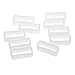 Produktbild Sharplace 10 STK. Hochwertiger Gummibasis Uhr Haltegriff Zugband Halterung Streifen Riemen Klappen Zubehör, Weiß - 22mm