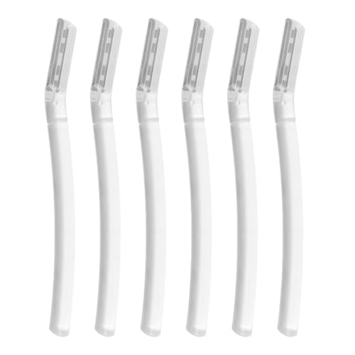 6 Piezas Cuchilla Facial Mujer - Ojillas para Cejas y Dermaplaning Facial Tool, Rasuradoras Faciales para Mujeres y Hombres, Rostfreies Metallmaterial, Cortadora de Cejas y Pelo de Melocotón