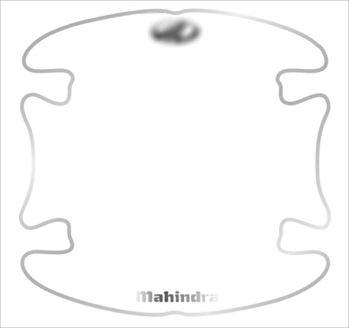 Image of BFRC 3D Gel Finish Car Door Transparent Handle Cup Scratch Guard Sticker Universal for Specific Brand (Pack of 4) (MRDRVAR) (Thar Mahindra)