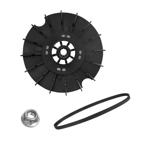 WH03X32218 - Polea de arandela y kit de correa WH01X27538 compatible con GE Hotpoint, sustituye a WH07X24695 WH39X27601 WH49X25378 WH01X27538-50PK 4587903 AP7034989 PS1661 9249 EAP16619249 PD00070620