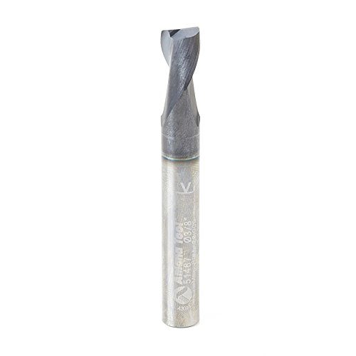 Amana Tool - 51467 CNC Solid Carbide Spiral For Steel &amp; Stainless Steel with AlTiN Coating