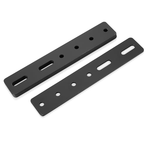 4 Pcs Flat Brackets for Wood, Flat Connecting Joining Plates, Heavy Duty Perforated Brackets, 4 Holes & 2 Slots Metal Mending Plates Braces Brackets for Timber Fixing Repair, 7.87x1.4/200x36mm - Image 4