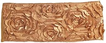 BalsaCircle 10 rosetas doradas de satén en bandas elásticas de elastano para silla, suministros de decoración de recepción para ceremonia de boda BalsaCircle 10 rosetas doradas de satén en bandas elásticas de elastano para silla, suministros de decoración de recepción para ceremonia de boda