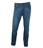 Tejido denim resistente. Y súper elástico de algodón, coolmax y lycra