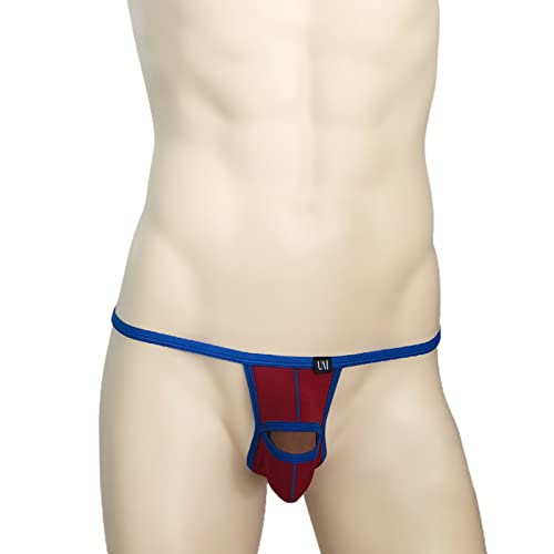 Men's Ice Silk Open Thong U Convex Men's Small Underpants T Pants2