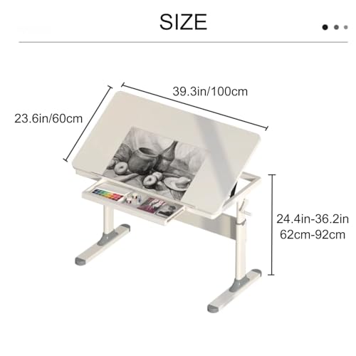 テーブル 製図 机 サイズ MEEDEN 製図台 製図テーブル 製図机 90 60cm