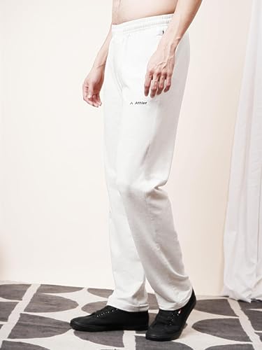 Image of Trackpants for Men - Regular Fit, Cotton Hoisery, Ultra Soft, Comfortable, Lightweight, Ziper Pockets, Front Zip, Back Pocket, Solid Mnimal