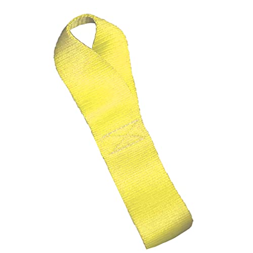 Asgenox 4 Pack Yellow Soft Loop Tie Down Straps - 45000 Lbs Breaking Strength - Loops For Securing Atv, Motorcycles, Utv, Dirt Bikes,Scooters, Lawn & Garden Equipments #TOP1