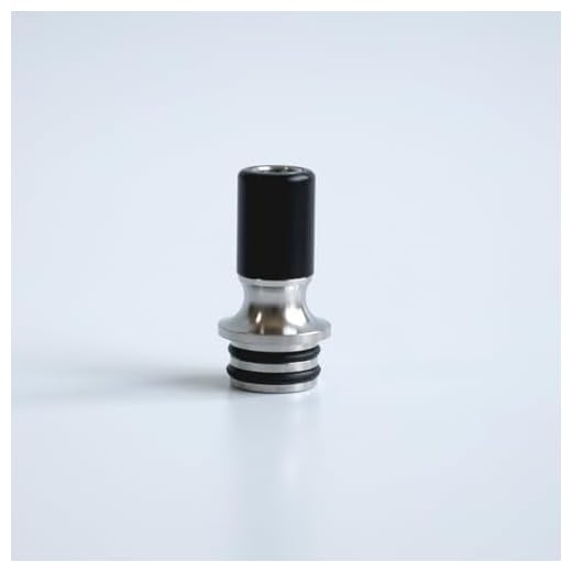 WratryParts 510 Mouthpieces MTL Drip Tip Stainless Steel For 510 Thread Subohm RTA RDA Tank (Silver Black)